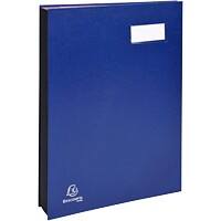 Livre de signatures Exacompta A4 Bleu 24185E 24 (l) x 2 (p) x 32,7 (h) cm