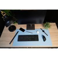 Sous-main Exacompta Home Office PU (Polyuréthane) Bleu marin, bleu ciel 40 x 80 cm