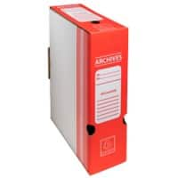 Boîte archives Exacompta 261009H Rouge 35 x 10 x 25 cm Carton 50 unités