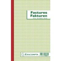 Livre de factures Exacompta 53281X Néerlandais/Français Triplicate 10 unités