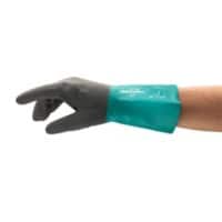 Gants de protection Ansell AlphaTec Chemical Protection Non jetables Nitrile, Nylon Taille 10 Gris, turquoise 6 paires de 2 Gants