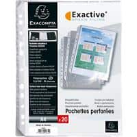 Pochettes perforées Exacompta Exactive A4 Lisse Transparent PP (Polypropylène) Au-dessus 5834E 100 unités