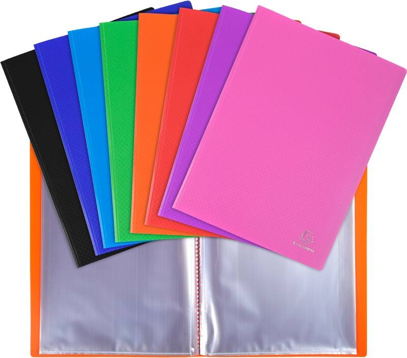Livre de présentation Exacompta OpaK A4 60 pochettes Assortiment 8 unités