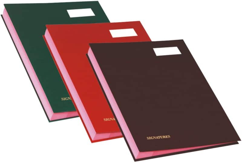 Livre de signatures Exacompta A4 Assortiment 22120E 24 x 1,7 x 32,7 cm (l x p x h) 5 unités
