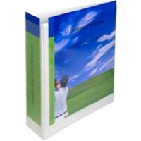 Classeur à levier Exacompta Étroit Kreacover A4 Maxi 60 mm Blanc 2 Anneaux 53955E Carton, PP (Polypropylène) 10 Unités
