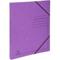Classeur à anneaux Exacompta Genuine Premium Pressboard 15 mm Carton pressé marbré A4 2 Anneaux Violet 542558E 10 Unités