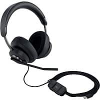 Kensington ProVC Bedraad Headset Over het oor USB-C Passive Noise Cancelling Met microfoon Stereo K83451WW Zwart