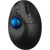 Kensington Pro Fit Ergo TB450 Draadloze trackballmuis K72194WW 50% gerecycled plastic Scrollring Rechtshandige gebruikers Bluetooth/USB-A Nano-ontvanger Zwart