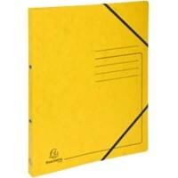 Classeur à anneaux Exacompta Genuine Premium Pressboard 15 mm Carton pressé marbré A4 2 Anneaux Jaune 542559E 10 Unités