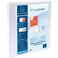 Classeur à anneaux Exacompta Kreacover 16 mm PP (Polypropylène) A4+ 2 Anneaux Blanc 54940E 10 Unités