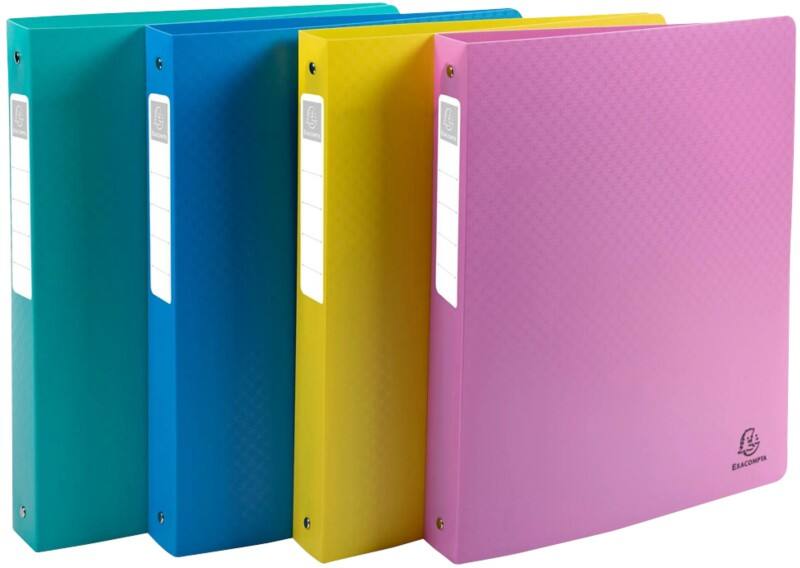 Classeur à anneaux Exacompta Forever Young 30 mm PP (Polypropylène) A4+ 4 Anneaux Assortiment 51790E 12 Unités