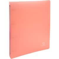 Classeur à anneaux Exacompta Chromaline Pastel 30 mm PP (Polypropylène) A4+ 4 Anneaux Corail 51977E 15 Unités