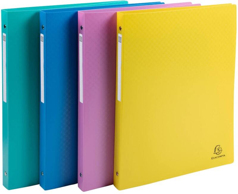 Classeur à anneaux Exacompta Forever Young 15 mm PP (Polypropylène) A4 4 Anneaux Assortiment 51190E 20 Unités