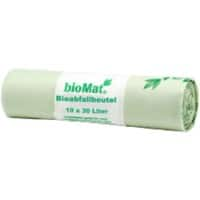 PAPSTAR BioMat Vuilniszakken 30 L Groen 17 Micron 10 Stuks