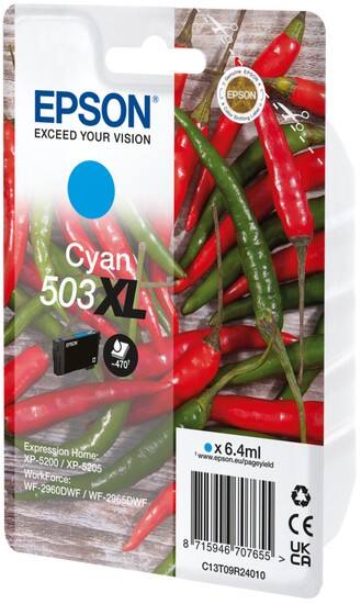 Epson 503XL Originele inktcartridge C13T09R24010 Cyaan