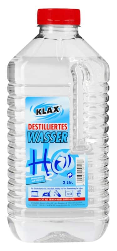Eau distillée KLAX 2 L