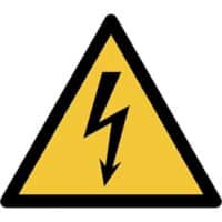 Djois Veiligheidsbord Waarschuwing: elektrische spanning PP (Polypropeen) 30 (B) x 0,14 (H) cm 3 Stuks