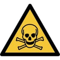 Djois Veiligheidsbord Waarschuwing: giftig materiaal PP (Polypropeen) 20 (B) x 0,14 (H) cm 3 Stuks