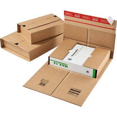 ColomPac Boekverpakking Karton 250 (B) x 355 (D) x 105 (H) mm Bruin Pak van 20