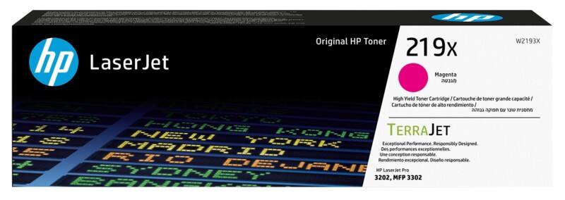 HP 219X Origineel Tonercartridge W2193X Magenta