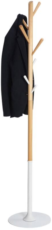 Alba Kapstok 8 Haakjes Wit