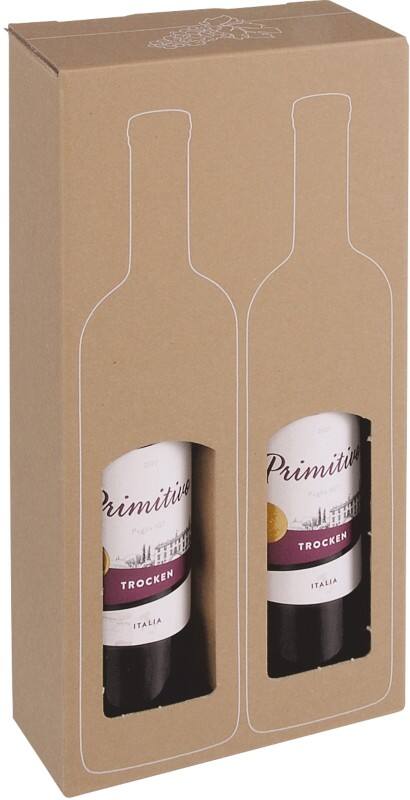 Coffret cadeau for Bouteilles De Vin Dinkhauser Kartonagen Carton 374 mm (h) Brun 10 unités
