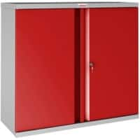 Armoire Phoenix SC Acier 1 Verrouillable 1000 x 500 x 1000 mm Gris, rouge