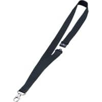 DURABLE Sleutelkoord Clip 48 cm Zwart Pak van 10