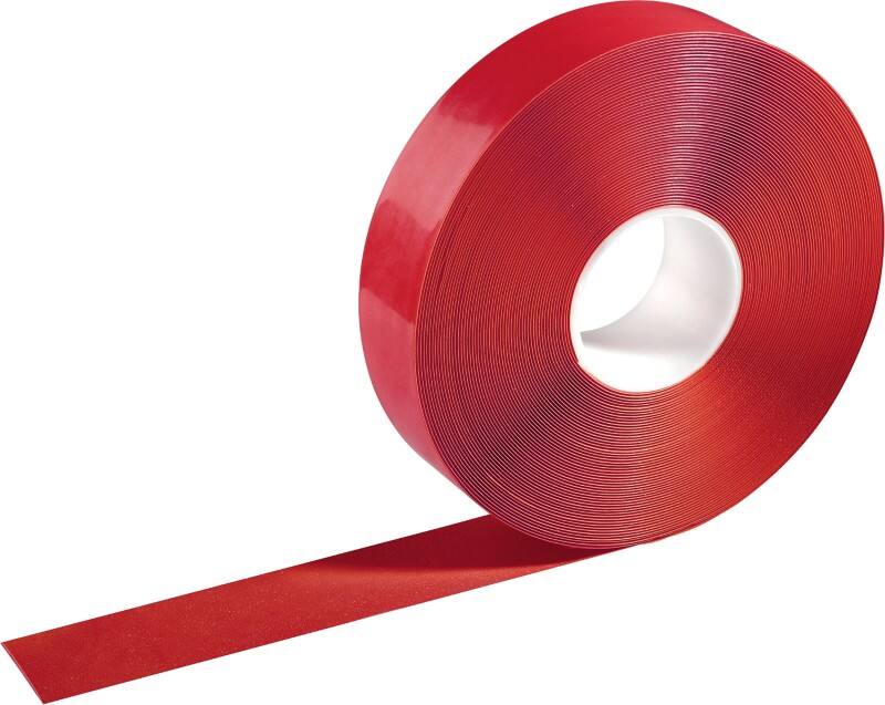 DURABLE Vloermarkeringstape DURALINE Strong Rood 50 mm (B) x 30 m (L) PVC (Polyvinylchloride) 172503