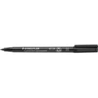 Marqueur OHP STAEDTLER Lumocolor Moyenne Pointe Ogive Noir 10 Unités