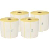 Zebra Compatibel Direct thermische etiketten Direct thermisch 102 mm x 76 mm 880191-076D ERP00000346 Zwart op wit 102 x 76 mm