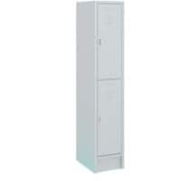 Casier Ceha RAL7035 Acier 2 portes 350 x 500 x 1800 mm Gris