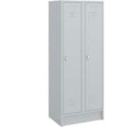 Casier Ceha RAL7035 Acier 2 portes 600 x 500 x 1800 mm Gris