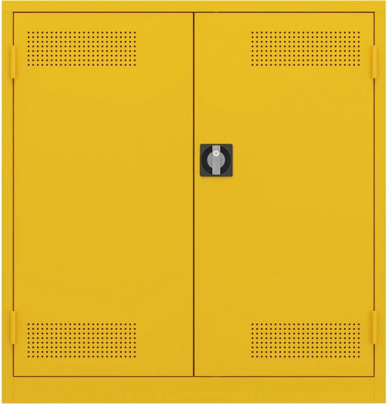 Armoire Ceha RAL1003 Acier 1 Étagère Verrouillable 450 mm x 1060 mm Jaune