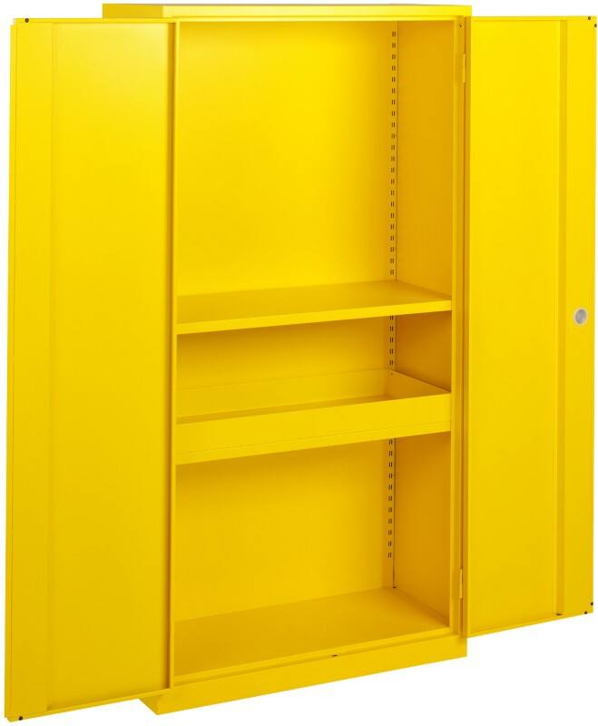 Armoire Ceha RAL1003 Acier 3 Étagères Verrouillable 450 mm x 1950 mm Jaune