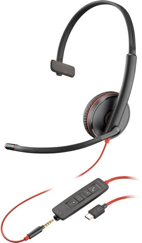 HP Poly Blackwire Headset Hoofd Ja Stereo C3215 Zwart
