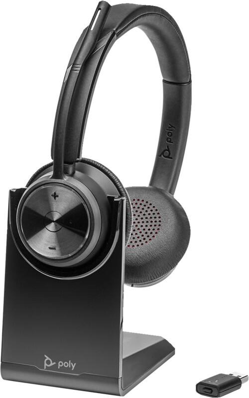 HP poly Savi Headset Op het hoofd Active noise-cancelling Met microfoon Stereo 7320 Zwart
