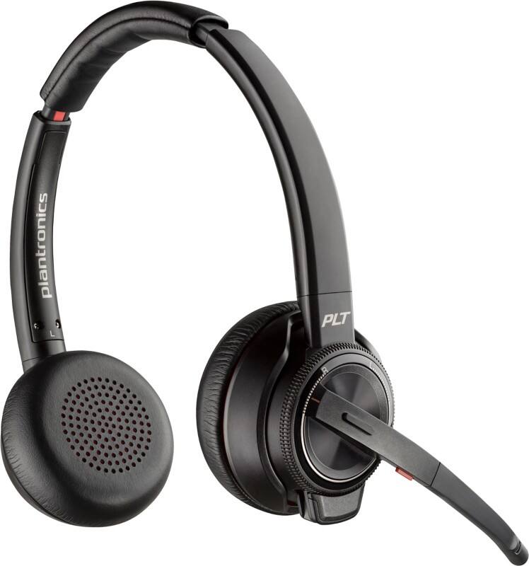 HP Poly Savi Headset Hoofd Met Bluetooth Active noise-cancelling Met microfoon Stereo 8220-M Zwart