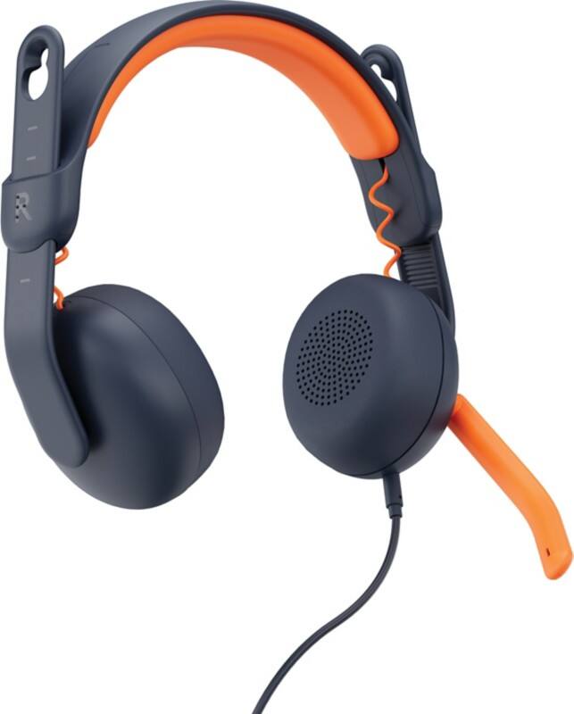 Casque audio Logitech Tête Avec Microphone Mono Bleu, orange