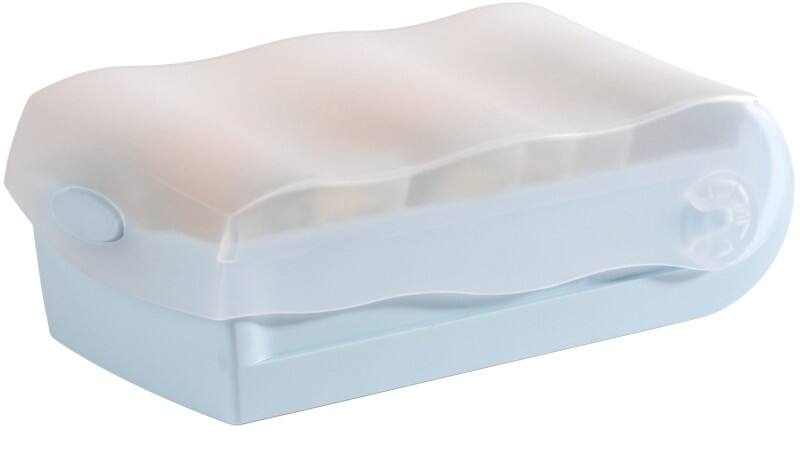 HAN Croco Kaartenbak A8 PP (Polypropeen) Pastelblauw Set met 1 kaartenbak + 100 indexkaarten