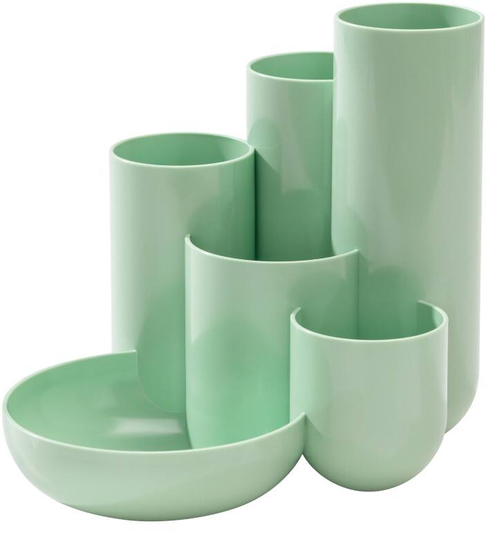 Porte-stylos HAN CAMPUS 6 compartiments PS (Polystyrène) Vert pastel