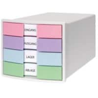 Module à tiroirs HAN IMPULS PS (Polystyrène) Blanc 4 Tiroirs 28 x 36,7 x 23,5 cm