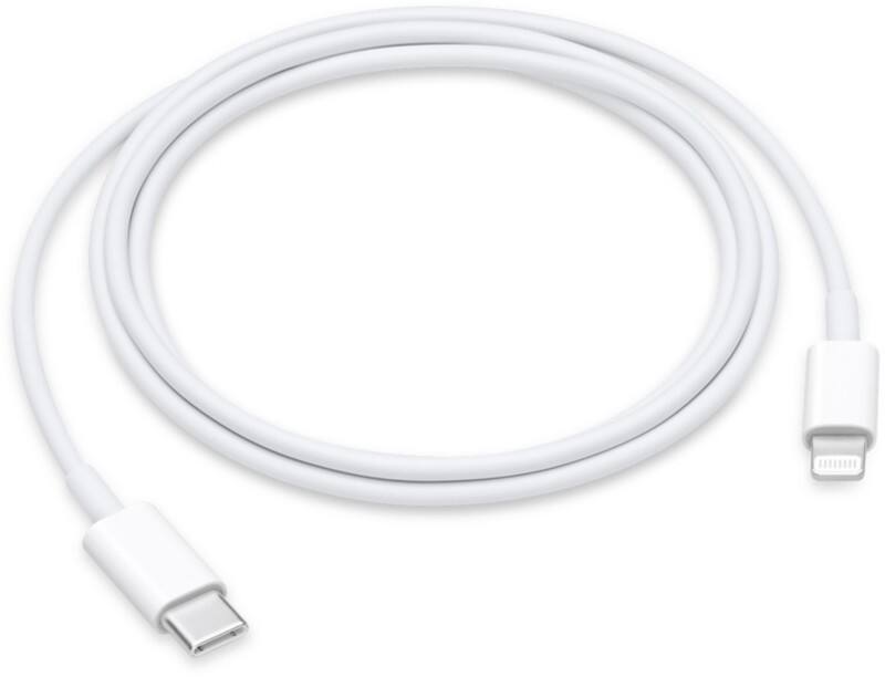 Câble de charge Apple USB-C Mâle Apple Lightning 1 m Blanc