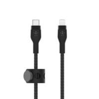 Belkin BOOST CHARGE PRO Flex Oplaadkabel USB-C Male Apple Lightning 1 m Zwart