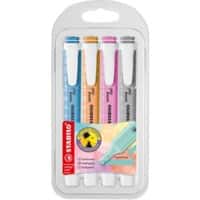 STABILO Swing Cool 275/4-08-2 Tekstmarker Kleurenassortiment Breed Beitelpunt 4 Stuks
