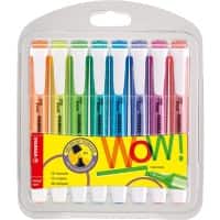 STABILO Swing Cool 275/8-3 Tekstmarker Kleurenassortiment Breed Beitelpunt 8 Stuks