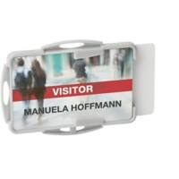 Porte-cartes DURABLE Double Sans clip 9,5 x 7 cm PS (Polystyrène) Gris 10 unités
