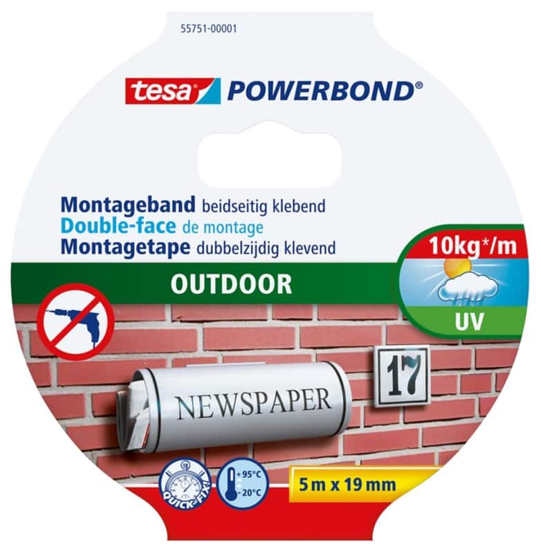 tesa Montagetape Groen 19 mm (B) x 5 m (L)