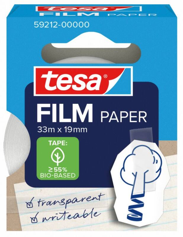 Ruban adhésif de bureau tesa tesafilm 59212 Transparent 19 mm (L) x 33 m (L) Papier