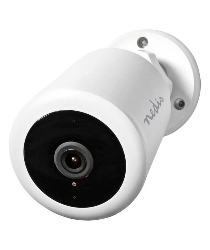 Caméra de vidéosurveillance Nedis SmartLife 1 920 x 1 080 pixels 2 Mégapixels Principale IP65 SLNVRC01CWT Blanc, gris